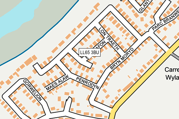 LL65 3BU map - OS OpenMap – Local (Ordnance Survey)