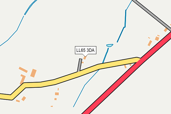 LL65 3DA map - OS OpenMap – Local (Ordnance Survey)