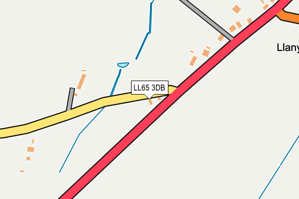 LL65 3DB map - OS OpenMap – Local (Ordnance Survey)