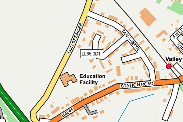 LL65 3DT map - OS OpenMap – Local (Ordnance Survey)