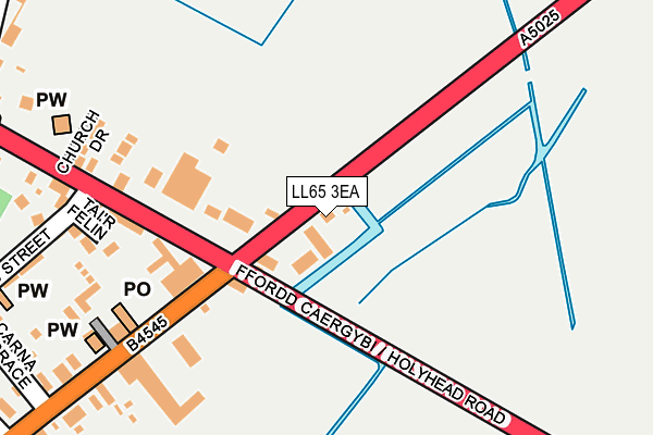 LL65 3EA map - OS OpenMap – Local (Ordnance Survey)