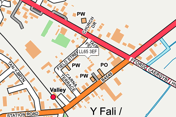 LL65 3EF map - OS OpenMap – Local (Ordnance Survey)
