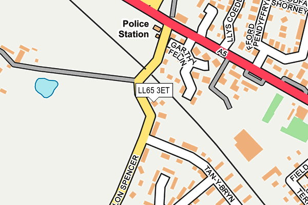 LL65 3ET map - OS OpenMap – Local (Ordnance Survey)