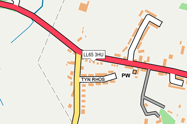LL65 3HU map - OS OpenMap – Local (Ordnance Survey)
