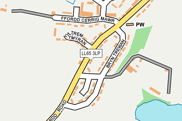 LL65 3LP map - OS OpenMap – Local (Ordnance Survey)
