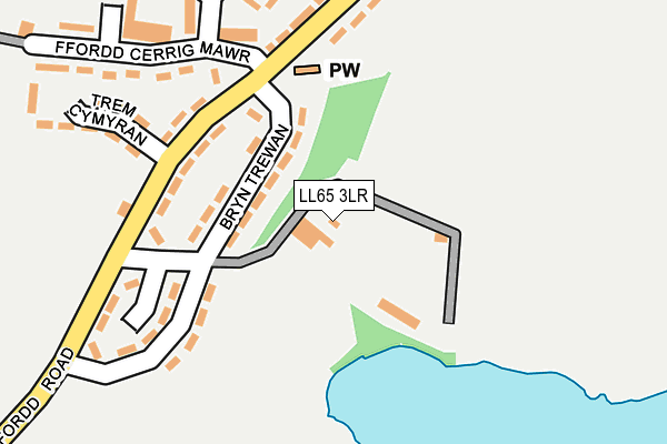 LL65 3LR map - OS OpenMap – Local (Ordnance Survey)