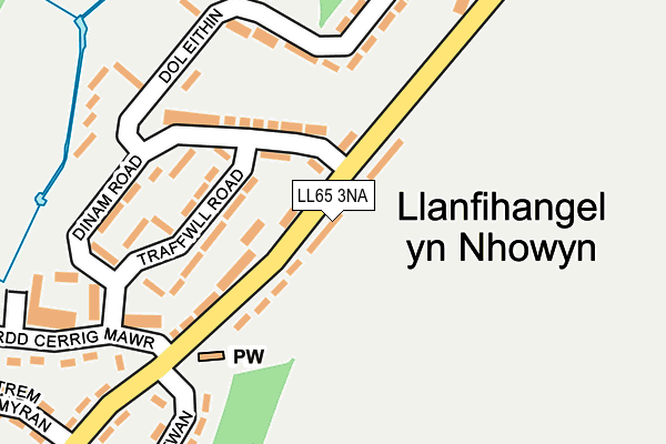 LL65 3NA map - OS OpenMap – Local (Ordnance Survey)