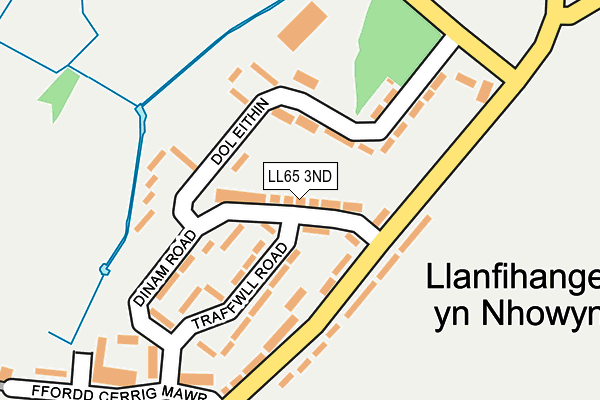 LL65 3ND map - OS OpenMap – Local (Ordnance Survey)
