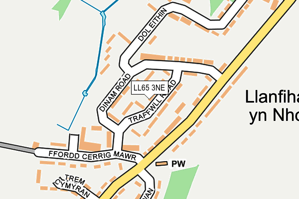 LL65 3NE map - OS OpenMap – Local (Ordnance Survey)