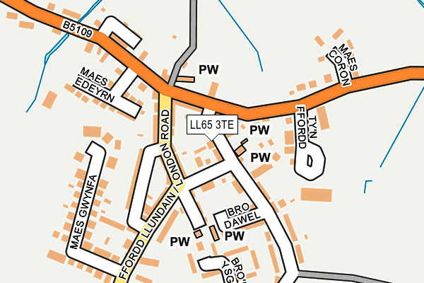 LL65 3TE map - OS OpenMap – Local (Ordnance Survey)