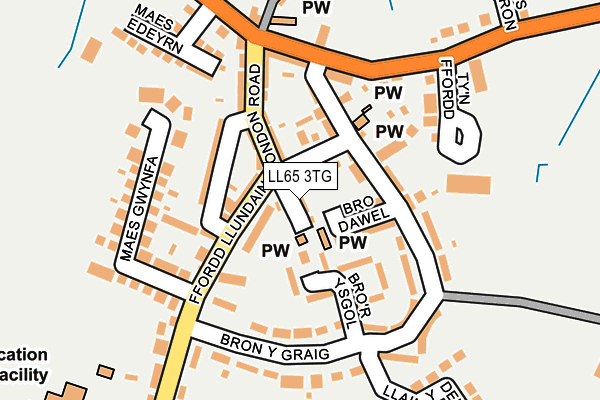 LL65 3TG map - OS OpenMap – Local (Ordnance Survey)