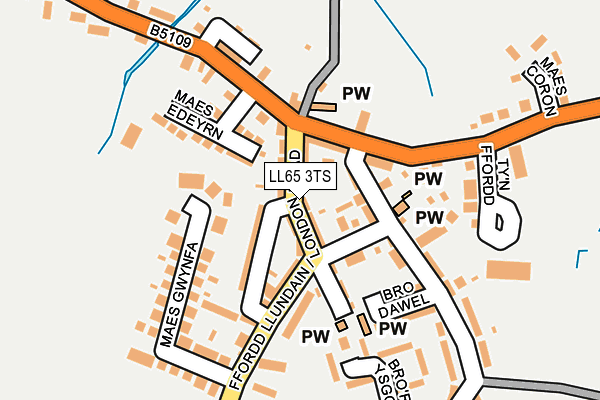 LL65 3TS map - OS OpenMap – Local (Ordnance Survey)