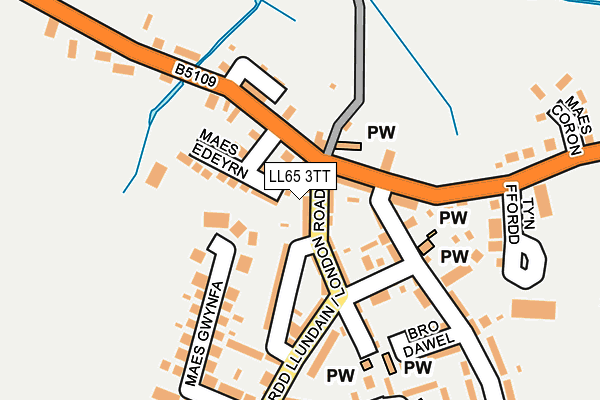 LL65 3TT map - OS OpenMap – Local (Ordnance Survey)