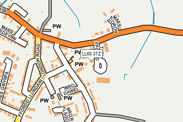 LL65 3TZ map - OS OpenMap – Local (Ordnance Survey)