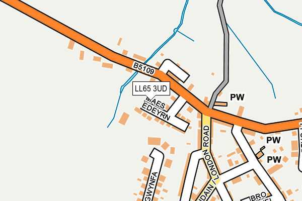 LL65 3UD map - OS OpenMap – Local (Ordnance Survey)