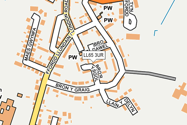 LL65 3UR map - OS OpenMap – Local (Ordnance Survey)