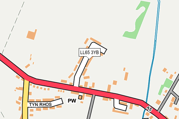 LL65 3YB map - OS OpenMap – Local (Ordnance Survey)