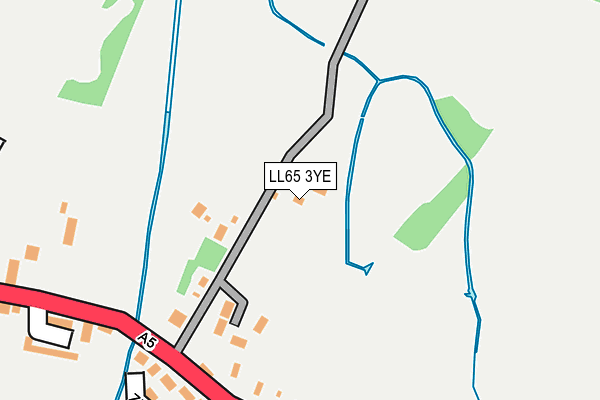 LL65 3YE map - OS OpenMap – Local (Ordnance Survey)