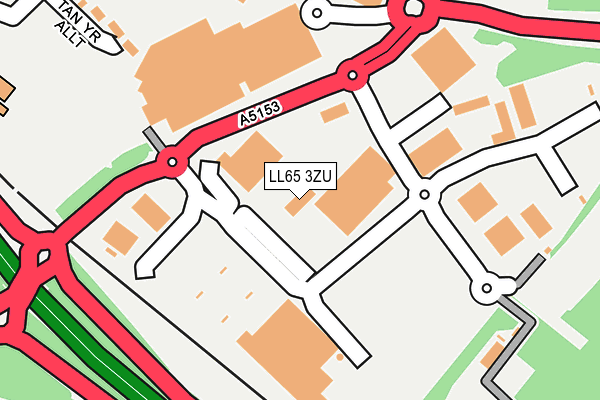 LL65 3ZU map - OS OpenMap – Local (Ordnance Survey)