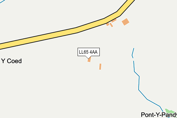 LL65 4AA map - OS OpenMap – Local (Ordnance Survey)