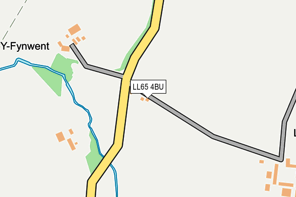 LL65 4BU map - OS OpenMap – Local (Ordnance Survey)