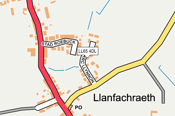 LL65 4DL map - OS OpenMap – Local (Ordnance Survey)