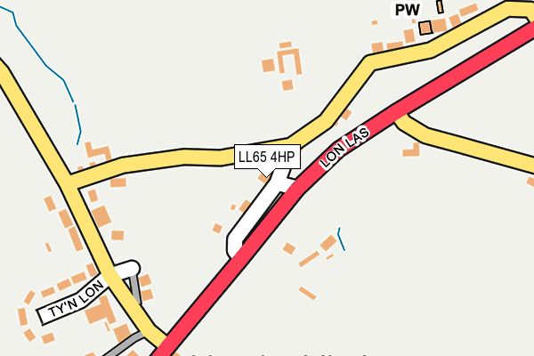 LL65 4HP map - OS OpenMap – Local (Ordnance Survey)