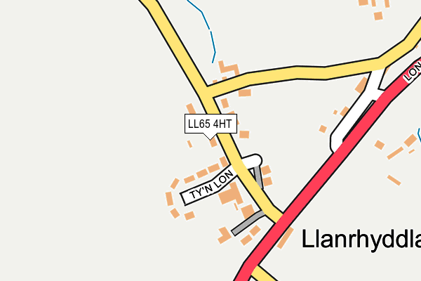 LL65 4HT map - OS OpenMap – Local (Ordnance Survey)