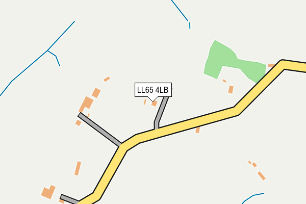 LL65 4LB map - OS OpenMap – Local (Ordnance Survey)
