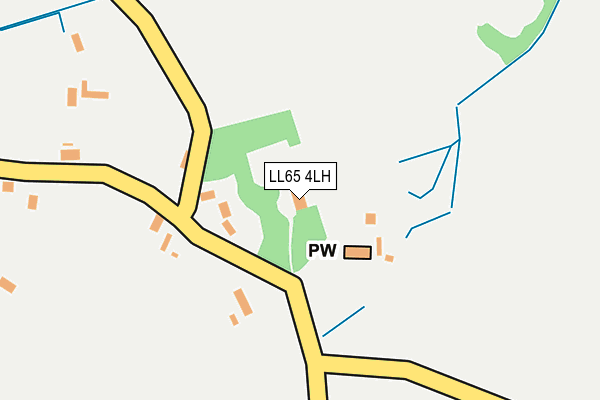 LL65 4LH map - OS OpenMap – Local (Ordnance Survey)