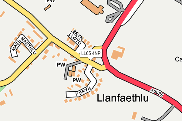 LL65 4NP map - OS OpenMap – Local (Ordnance Survey)