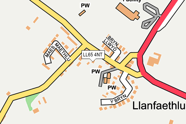 LL65 4NT map - OS OpenMap – Local (Ordnance Survey)