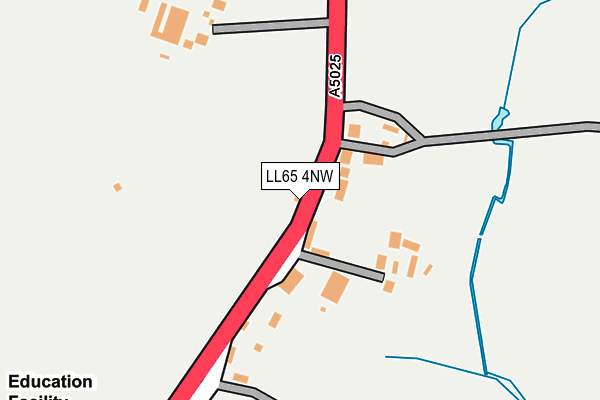 LL65 4NW map - OS OpenMap – Local (Ordnance Survey)
