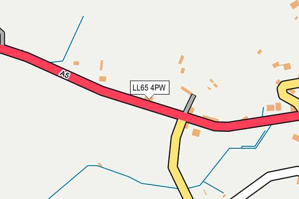 LL65 4PW map - OS OpenMap – Local (Ordnance Survey)