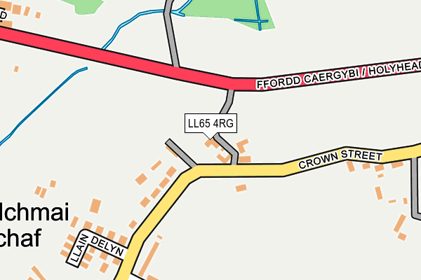 LL65 4RG map - OS OpenMap – Local (Ordnance Survey)