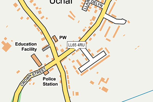 LL65 4RU map - OS OpenMap – Local (Ordnance Survey)