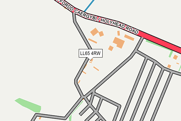 LL65 4RW map - OS OpenMap – Local (Ordnance Survey)