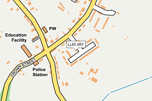 LL65 4RY map - OS OpenMap – Local (Ordnance Survey)
