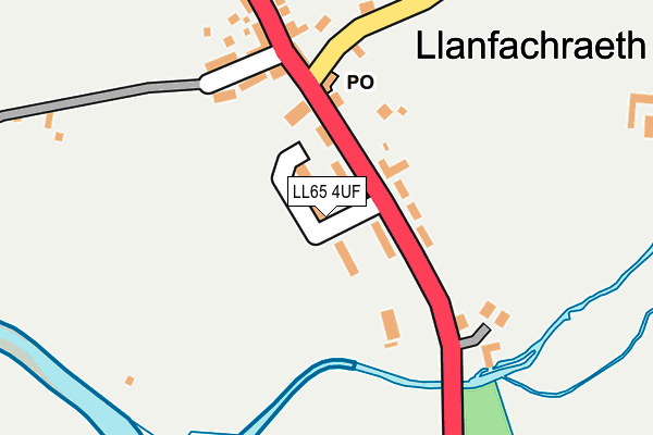 LL65 4UF map - OS OpenMap – Local (Ordnance Survey)
