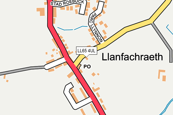 LL65 4UL map - OS OpenMap – Local (Ordnance Survey)