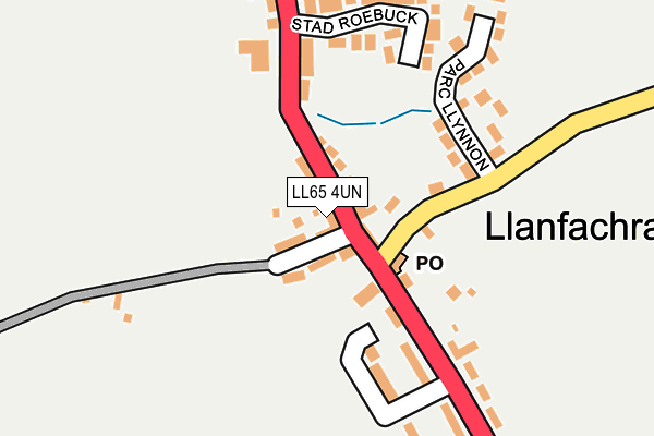 LL65 4UN map - OS OpenMap – Local (Ordnance Survey)