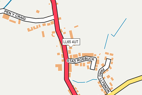 LL65 4UT map - OS OpenMap – Local (Ordnance Survey)