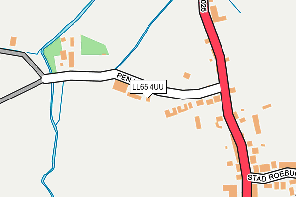 LL65 4UU map - OS OpenMap – Local (Ordnance Survey)