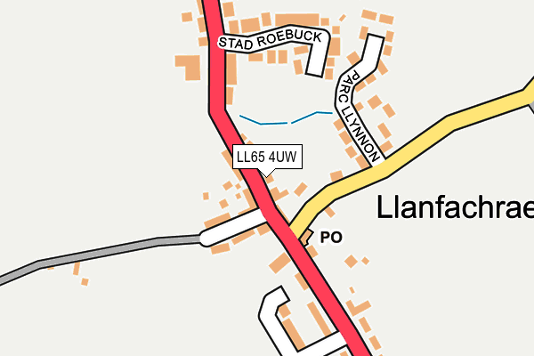 LL65 4UW map - OS OpenMap – Local (Ordnance Survey)