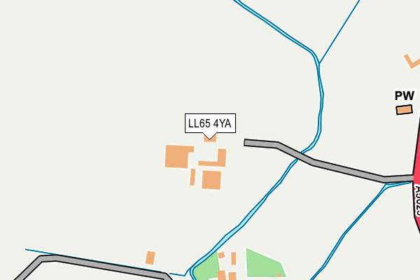 LL65 4YA map - OS OpenMap – Local (Ordnance Survey)