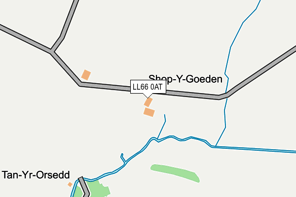 LL66 0AT map - OS OpenMap – Local (Ordnance Survey)