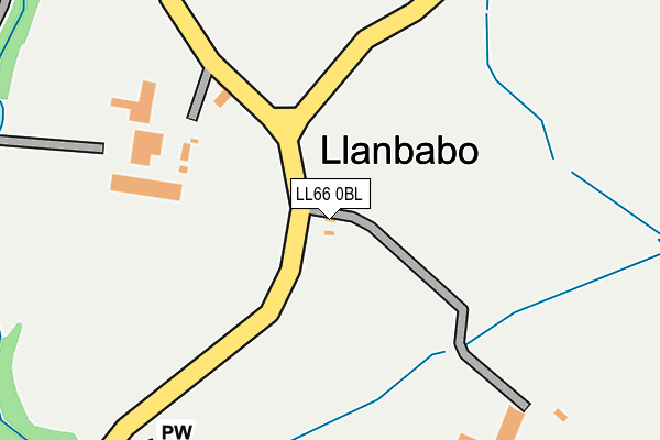 LL66 0BL map - OS OpenMap – Local (Ordnance Survey)