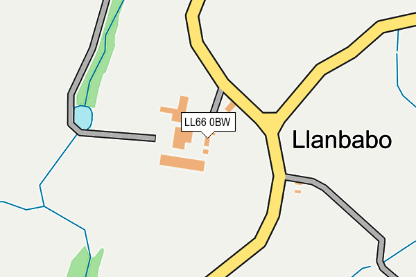 LL66 0BW map - OS OpenMap – Local (Ordnance Survey)