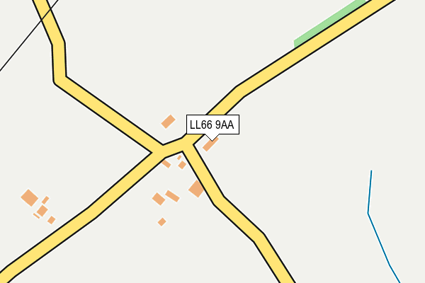 LL66 9AA map - OS OpenMap – Local (Ordnance Survey)