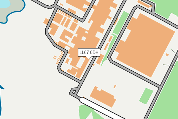 LL67 0DH map - OS OpenMap – Local (Ordnance Survey)